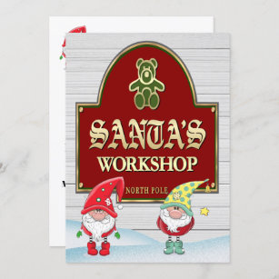 Santa's Workshop Stencil - Create Christmas Signs - Christmas Stencils