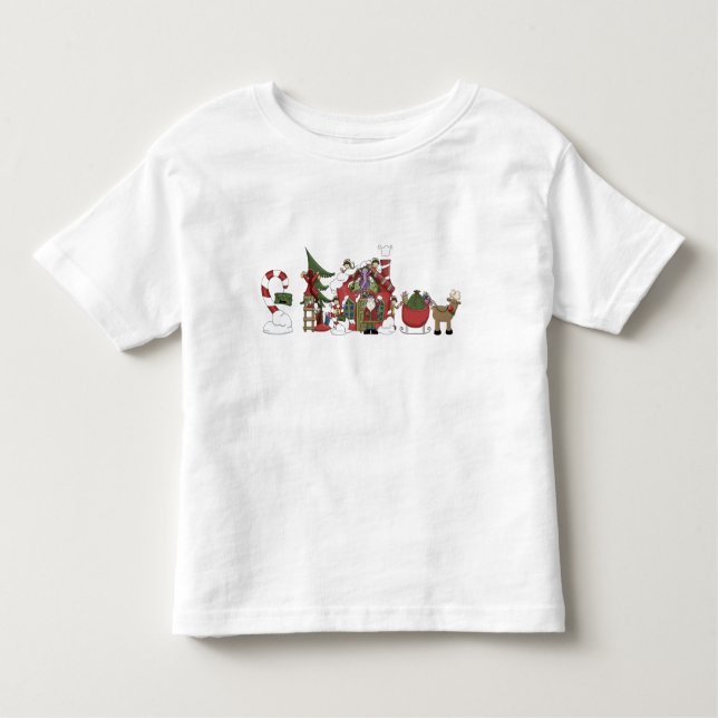 Santa's Workshop Kids' T-Shirt (Front)