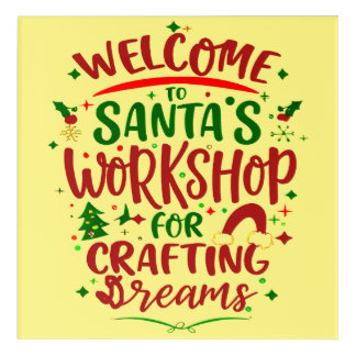 Santa's Workshop of Dreams For Magical Christmas Acrylic Print