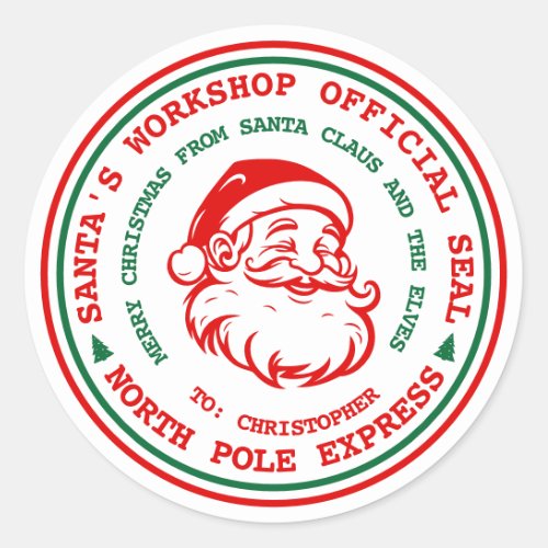 Santas Workshop Official Seal Christmas Gift