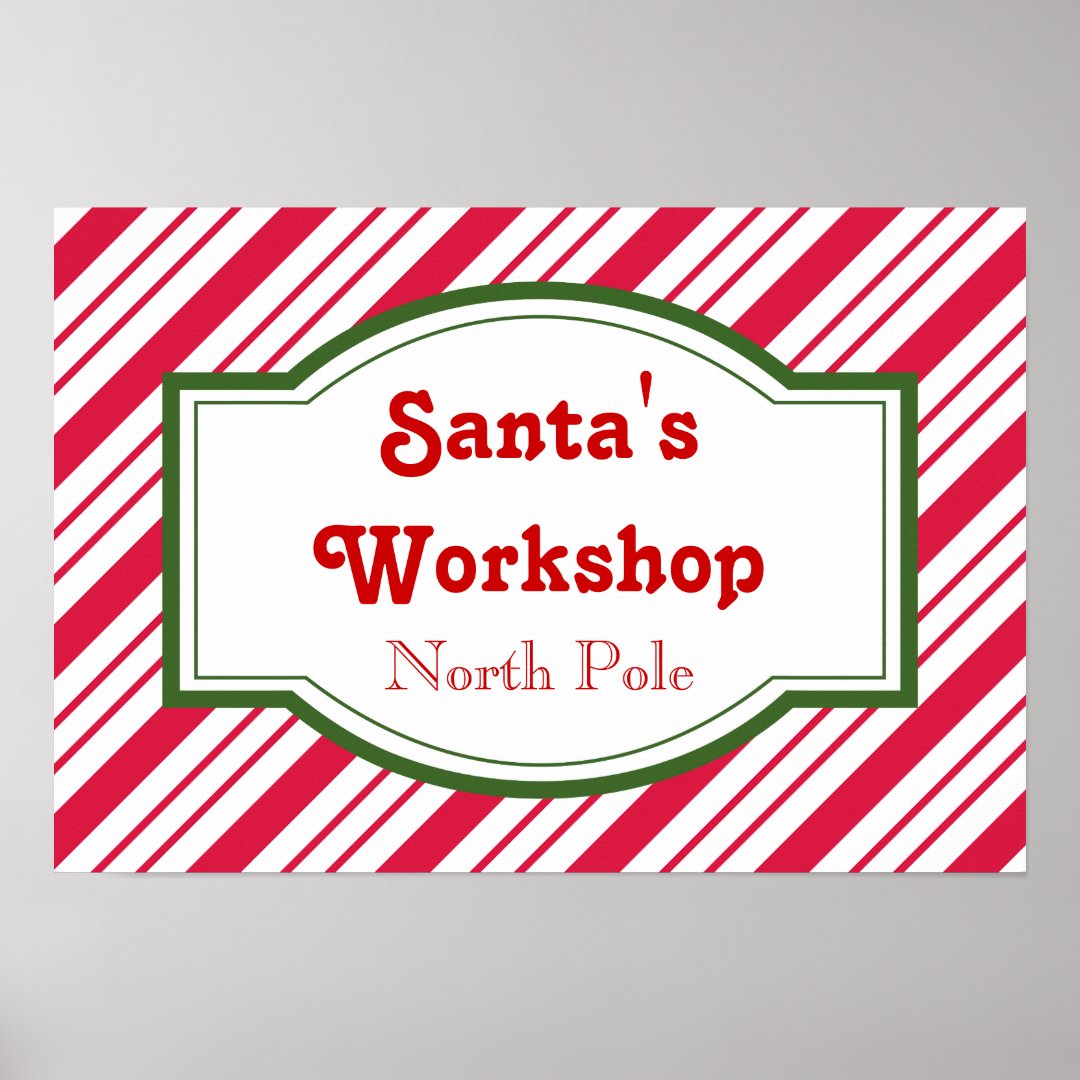 Santa's Workshop Poster | Zazzle