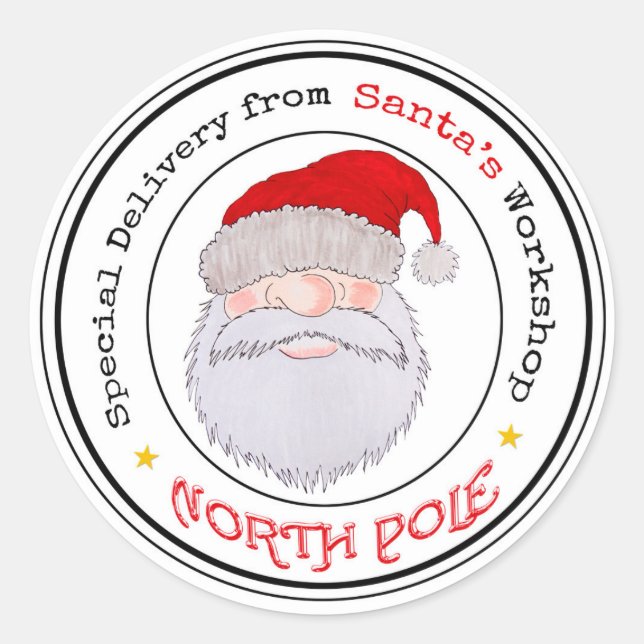 Santa's Workshop Sticker (Front)