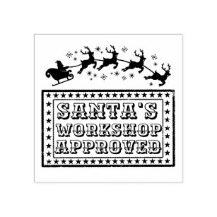 Santa's Workshop Black Reindeer LED Rubber Doormat