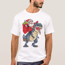 Santasaurs Christmas Dino Delivery Tee