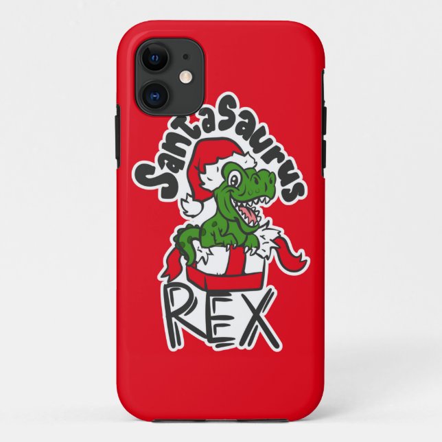 Santasaurus Rex Case-Mate iPhone Case (Back)