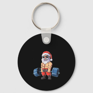 Santashred Funny Santa Meme Xmas Gym Bodybuilding  Keychain