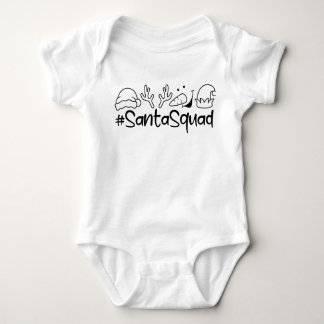 SantaSquad Christmas Baby Baby Bodysuit