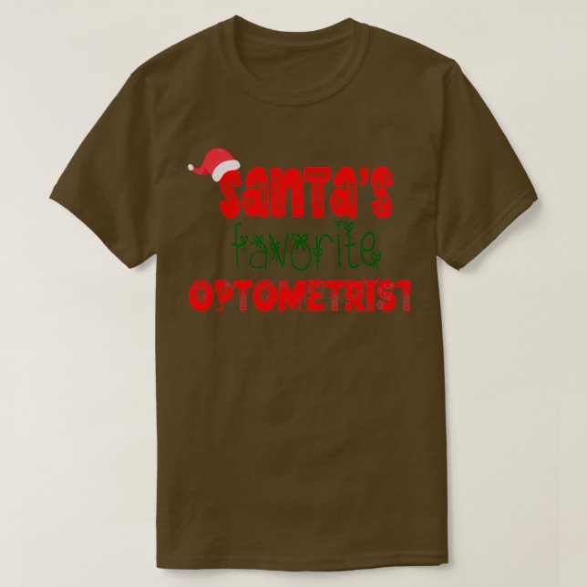 Santax27s Favorite Optometrist best Christmas gift T-Shirt (Design Front)