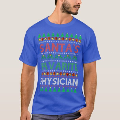 Santax27s Favorite Physician Christmas TShirt Clas