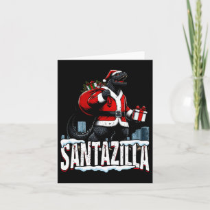Santazilla Kaiju Santa Christmas Japanese Monster  Card
