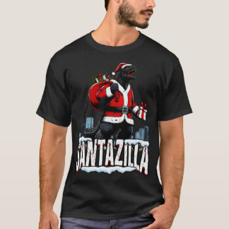 Santazilla Kaiju Santa Christmas Japanese Monster T-Shirt