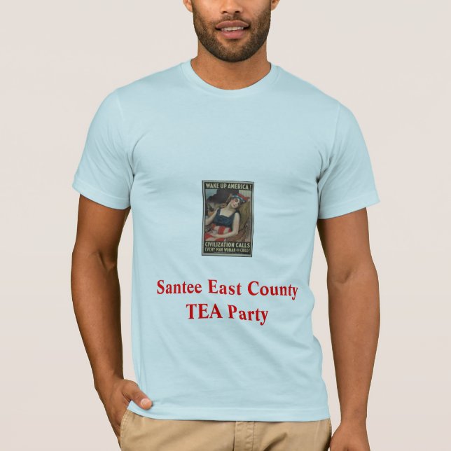 Santee East County Wake Up America T-Shirt (Front)