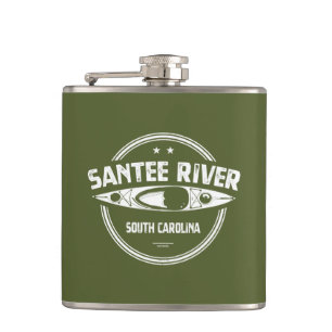 Santee River South Carolina Kayaking Flask