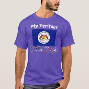 Santee sioux nation Tribe Flag my heritage we the  T-Shirt