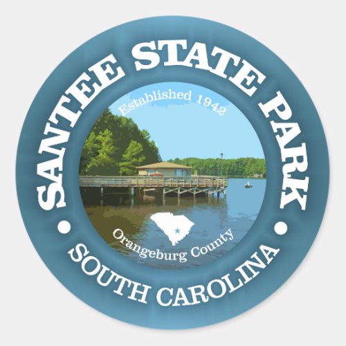 Santee State Park Classic Round Sticker