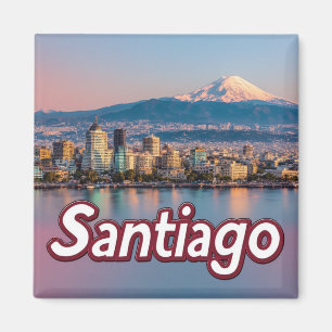 Santiago Chile City Travel Keepsake 🗺️ Magnet