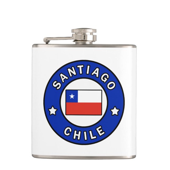 Santiago Chile Flask (Front)