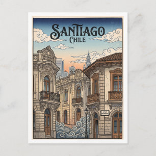 Santiago Chile Postcard