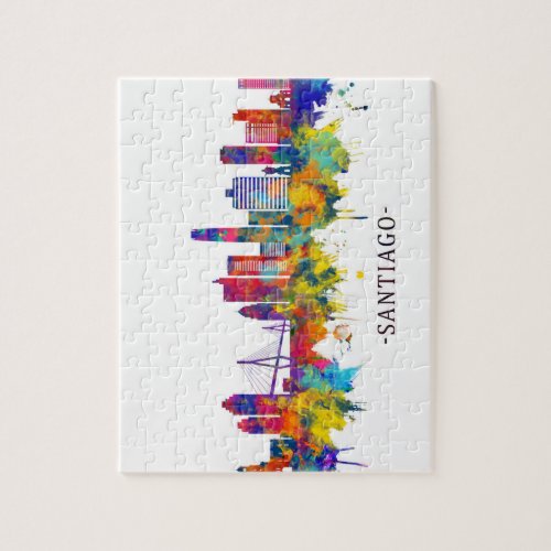 Santiago Chile Skyline Jigsaw Puzzle