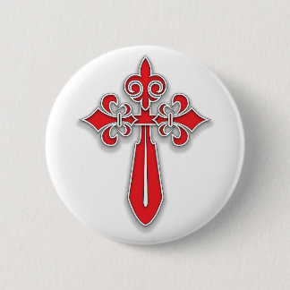 Santiago Cross Pinback Button