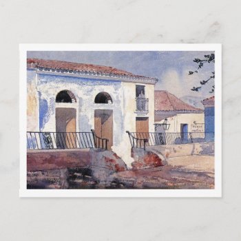 Santiago Cuba House Winslow Homer Postcard by mangomoonstudio at Zazzle