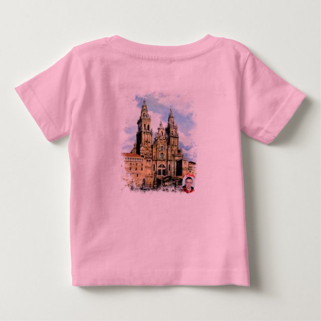 Santiago de Compostela Cathedral (A Coruña) Baby T-Shirt (Back)