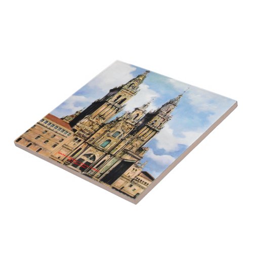 Santiago de Compostela Cathedral A Corua Ceramic Tile