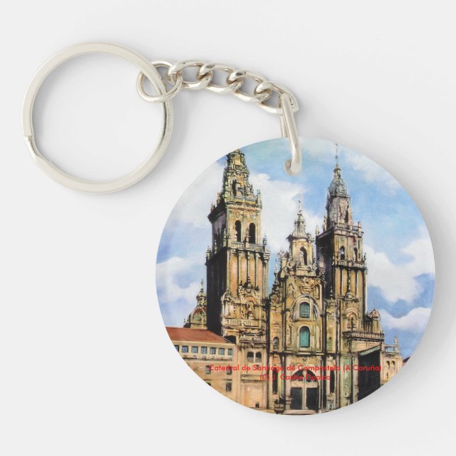 Santiago de Compostela Cathedral (A Coruña) Keychain (Front)