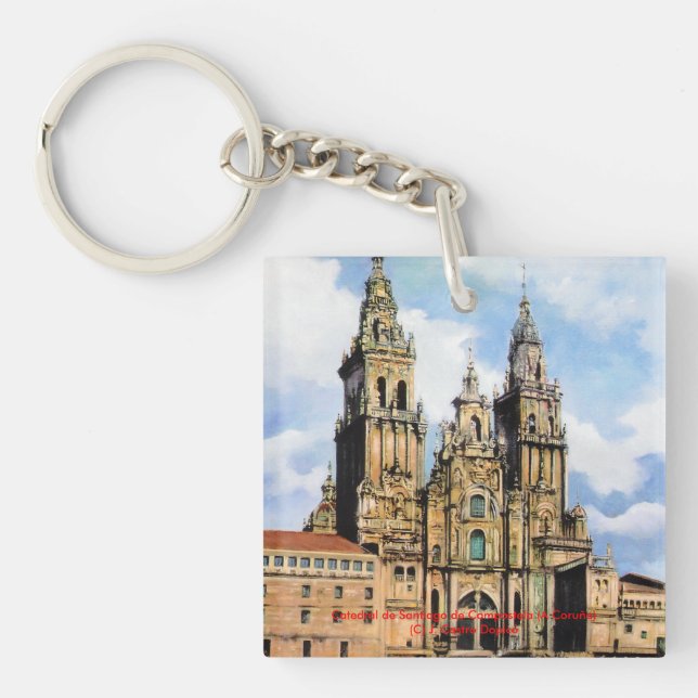 Santiago de Compostela Cathedral (A Coruña) Keychain (Front)