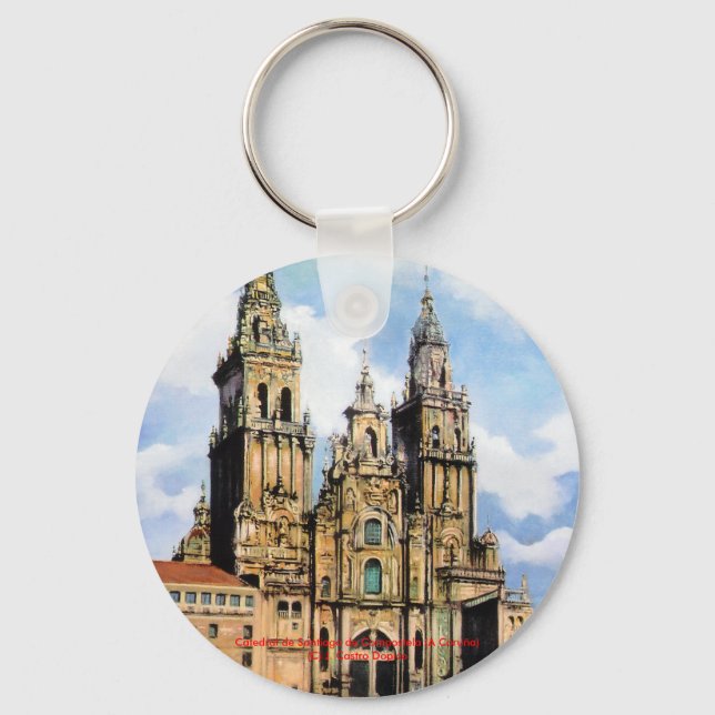 Santiago de Compostela Cathedral (A Coruña) Keychain (Front)