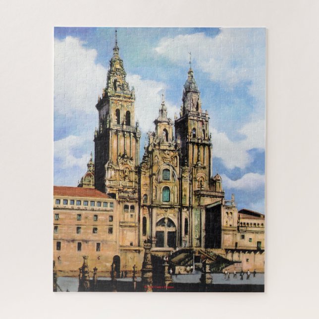 Santiago de Compostela Cathedral Jigsaw Puzzle (Vertical)