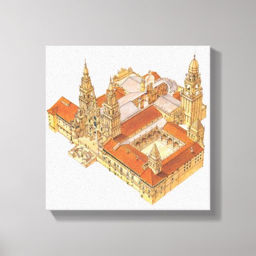 Santiago de Compostela Cathedral Spain Canvas Print