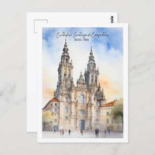 Santiago de Compostela Galicia Famous Travel Place Postcard