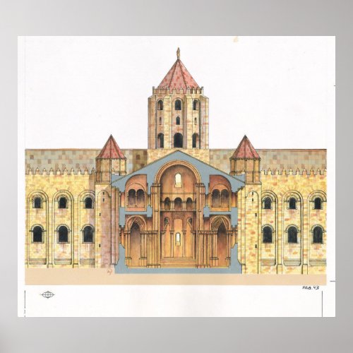 Santiago de Compostela Romanesque Poster