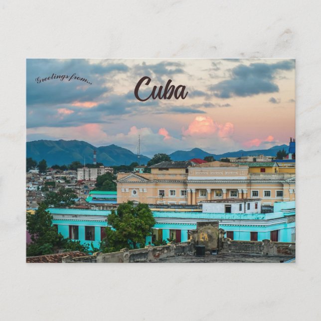 Santiago de Cuba in Cuba Postcard (Front)