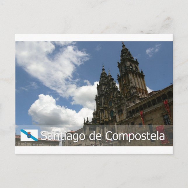 Santiago e Compostela, Espanha Postcard (Front)