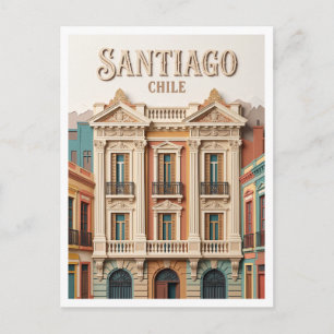 Santiago historic center Chile Postcard