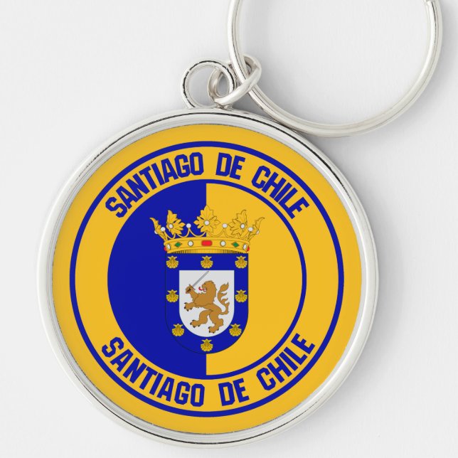 Santiago Round Emblem Keychain (Front)