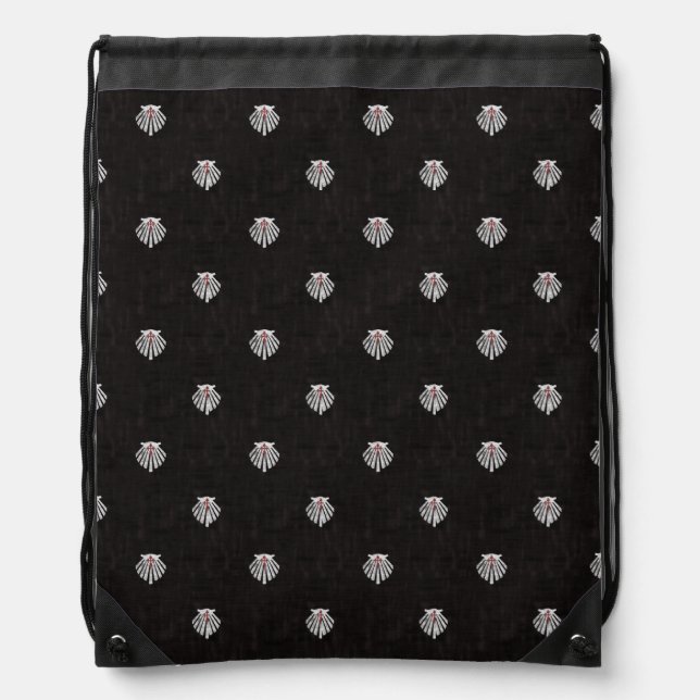 Santiago Scallop Shell Drawstring Bag (Front)