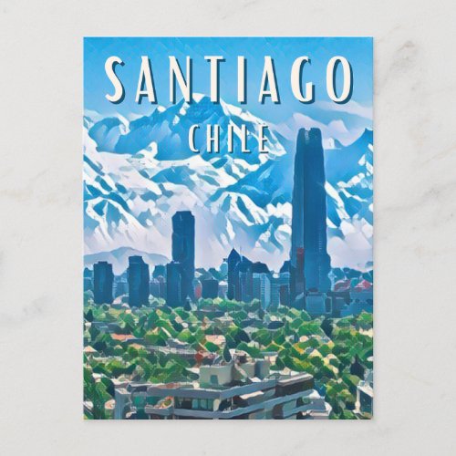 Santiago The cosmopolitan city Postcard