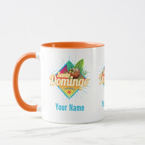 Santo Domingo Caribbean Dominican Republic Retro Mug