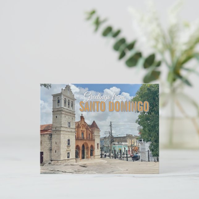  Santo Domingo Dominican Republic Church  Postcard (Standing Front)