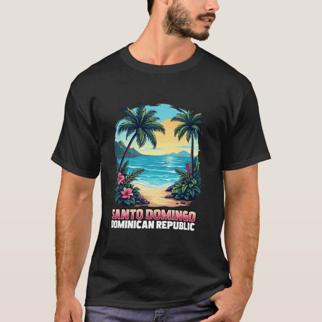 Santo Domingo Dominican Republic Vacation Travel B T-Shirt (Front)