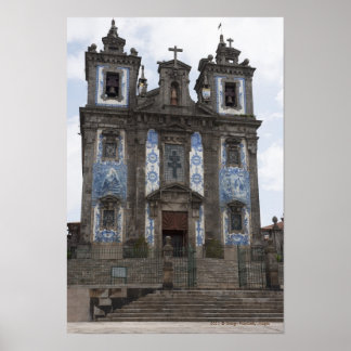 Santo Ildenfonso Church With Tile Panels Poster