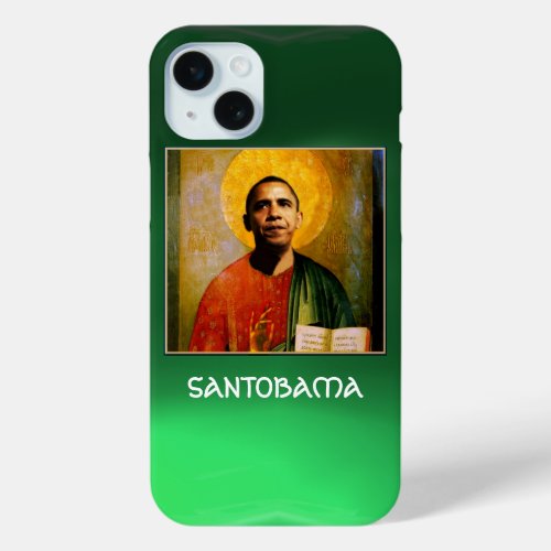 SANTOBAMA Green iPhone 15 Plus Case