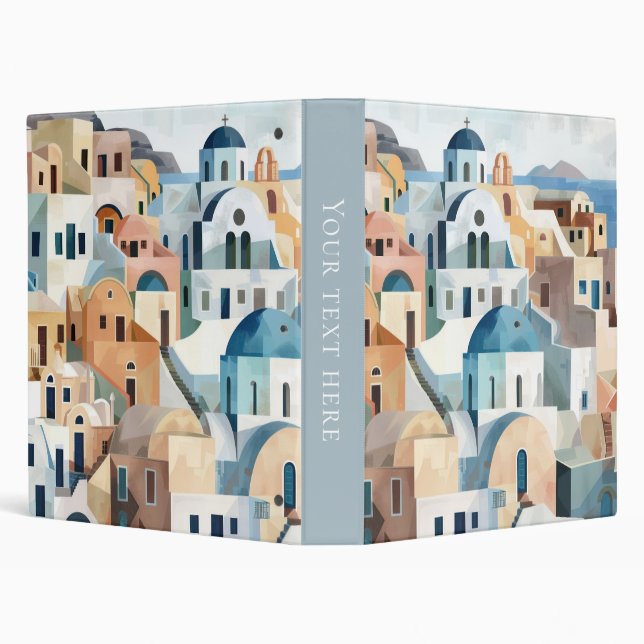Santorini  3 ring binder (Background)