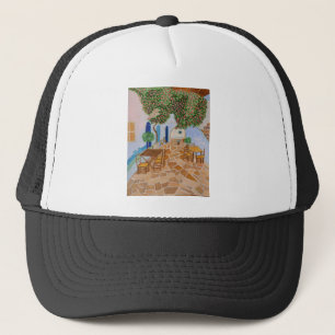 Santorini 5 trucker hat
