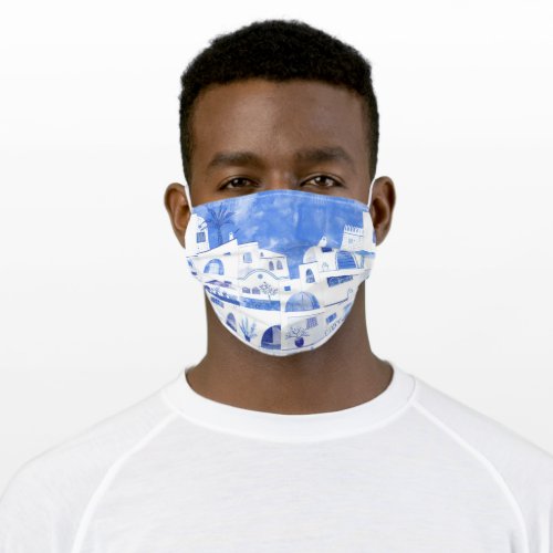 Santorini Adult Cloth Face Mask