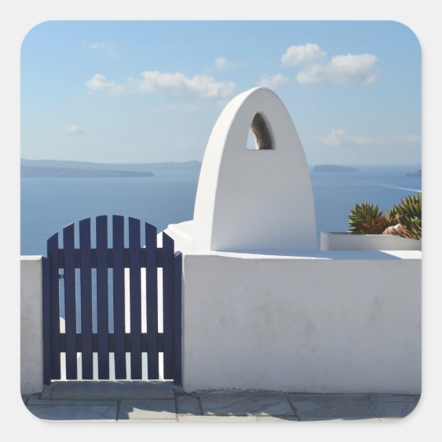 Santorini Architecture Stickers (Front)