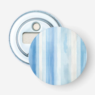Santorini Blue White Stripes Bottle Opener